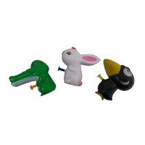 애니멀 워터건 3종 토끼 악어 블랙버드 물총