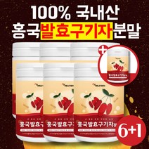 (6+1) 프리미엄 국산 발효 구기자가루 100gX7통 구기자분말 영양식