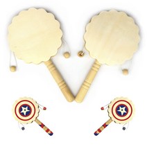 attizone 흔들이북 도리도리북 딸랑이북 소고 북꾸미기 북만들기 - 3종, 흔들이북(꽃)