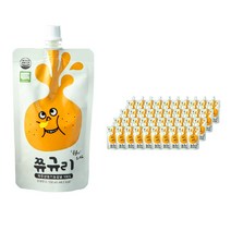 [쮸규리] 제주산유기농감귤 100% 껍질째 착즙한 주스 오가닉 (Organic) 150ml, 40개입