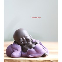 석가 불상 불교용품 석가탄신일 부처님 장식품 세라믹 maitreya buddha statue 차 조각 손 조각된 입상 공예 디스플레이 장식 홈 다도 장식 스타일 hap 75, 보라색 불상