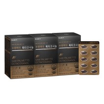건강한약속 바른 바른 하드코어 파워 115 쏘팔메토 옥타코사놀 500mg x 60캡슐 3박스