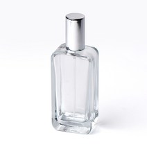 새로핸즈 클램프 타입 유리 향수공병 베이직 라운드 실버캡 50ml, 단품, 1개