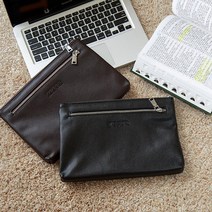수납력 좋은 핸드 스트랩 남성 가죽 파우치 20대 20대남성