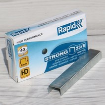 Rapid 제본용 강력 스테플러에 사용하는 H-13호 침 8mm...래피드 Strong 심 23/8 1갑(1000pcs)