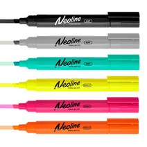 동아 네오라인 형광펜 [14칼라/낱색], 소프트 검정