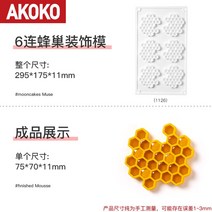 실리콘몰드 벌집모양 베이킹몰드 제빵도구 홈베이킹도구 파이틀 베이커리용품, 3.6연벌집몰드