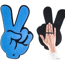 야구경기 응원 큰 V자 손가락모양 장갑 이기는 배구장 야구응원 단체행사