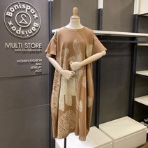 보니스팍스 NC02 프린트 라운드 롱원피스 1 B28OP230