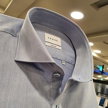 NC불광점 예작**77%특급세일** 멋쟁이 필수 아이템 와이드카라!골지짜임 블루 슬림핏 긴팔 셔츠 YJ1FBS963BL