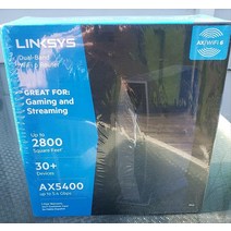 Linksys E9450 Wi-Fi 6 듀얼 밴드 AX5400 라우터, 2800 ft, 30+ Devices, 5.4 Gbps