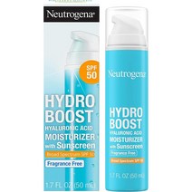 Neutrogena 하이드로 부스트 페이스 모이스처라이저 SPF 50 자외선 차단 논코메도제닉 48g 1개