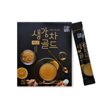 생강차 골드 40스틱 아몬드 호두 대추 가루 영양 간식 찐 국산생강가루 물 액 감기 기침에 좋은 환절기 건강차 온가족이 먹기좋은 맛있는 카페인없는차 몸을따뜻하게하는차, 40스틱(1박스)