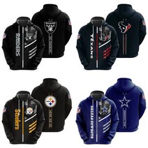 미식축구 NFL 시그니처 맨투맨 후드집업 후드티 E