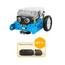코딩 로봇 장난감 Makeblock mBot 블루투스 자동차 V1.1 스마트 줄기 교육 키트 프로그래밍 가능한 DIY 빌딩 블록, 01 Black