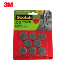 정품 3M 바닥긁힘 방지패드 원형 소 식탁다리커버 의자캡 의자, 1개