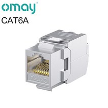 CAT5E/6/6A/7/8 UTP 네트워크 모듈 툴 프리 RJ45 차폐 키스톤 비 커넥터 AMP hot 용 케이블 커플러 어댑터, 03 CAT6A Shielded_04 10pcs