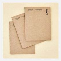 크라프트노트 스티치노트 디자인 모던 신학기 선물 연습장 대학 공책, 단일옵션