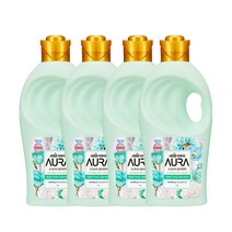 샤프란 아우라 스모키 머스크 1L 섬유유연제, 4개
