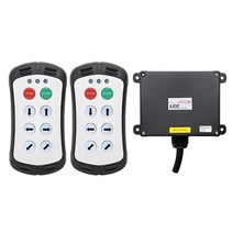 공식 lcc a600 6 버튼 단일 속도 자동차 뒷문 제어 무선 산업용 원격 제어 스위치 12v 리프트 크레인 제어, 2t 1r, AC-DC 36-450v, uhf433mhz