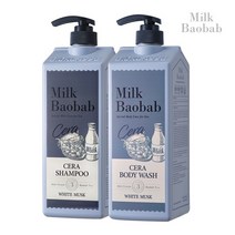 밀크바오밥 세라 샴푸+바디워시 1200ml, 1세트