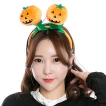 통통호박머리띠(오렌지) 할로윈 파티 헤어밴드 펌킨, 상세페이지 참조, 상세페이지 참조