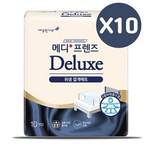 DNG 메디 프렌즈 디럭스 위생 매트 10 입 P 요양원 깔개 성인용 기저귀 시니어, 본상품