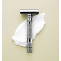 락웰 T2 양날 안전 면도기 건메탈 크롬 블레이드 5개 포함 클래식 면도 바버샵 남성 그루밍