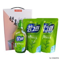 참그린 뽀드득 주방세제 3종 선물 세트, 단품