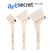 새한아트 아트시크릿 6620 다용도 붓 고품질 양모 브러쉬 수채화 아크릴, 1개, #4