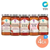 [KT알파쇼핑]청정원 스파게티소스 600g 5종 x 4개, 토마토600g x 4개