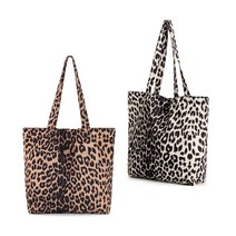 88_93 호피 스퀘어 숄더백 여성 보조가방 데일리 쇼퍼 여성 예쁜 가방 여자 학생핸드백 캐주얼 에코백