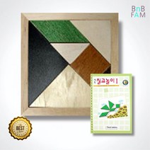 그림조각맞추기 칠교놀이 퍼즐판 그림카드 집중력 엄마표놀이 도형놀이 EQ, 1개