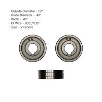 피더기 와이어 피더 송급장치 용접 MIG 용접기용 드라이브 롤러 용품 피드 부품 가스 차폐 그루브, 6.6