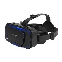 3D 안경 가상 현실 VR 헤드셋 휴대 전화 영화 헬멧 스마트 디지털 3.5-7.2 인치/안드로이드/승/IOS, 01 Black