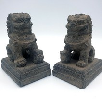 해태상(회색)10cm 한쌍 예쁜 미니어처 장식 집꾸미기 간단한선물 자취방 집들이 선물, 본상품선택