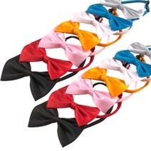 강아지 리본 타이 고양이 케이프 강아지 나비 넥타이 고양이 스카프, 핑크