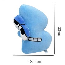 귀여운인형선물 레인보우프렌즈 26 가지 영어 알파벳 로고 있지만 봉제 인형 장난감 용 동물 크리스마스 선물 몬테소리, [02] 1pcs-B