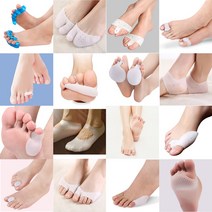 실리콘 발가락 분리 보호대 앞꿈치 패드 발가락링 50종, 20, 블루