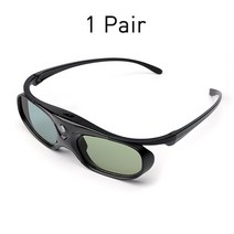 XGIMI 기존 3D 안경 DLP-Link 액티브 셔터 충전식 내장 배터리 H2 Halo Elfin Horizon 용 60 시간 작동, 01 3D Glasses 1 Pair