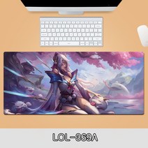 게이밍 장패드 롤 LOL 디자인 마우스 패드 79종 시리즈 리그 오브 레전드 장패드 3-4mm 두께, LOL-369, 800*300*3mm