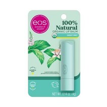 eos 100% 천연 및 유기농 립밤 - 스위트 민트 피부과 전문의 추천 온종일 수분 립 케어 민감성 피부용 0.14온스