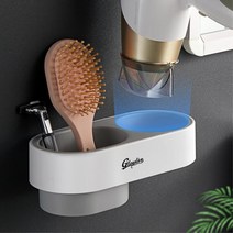 미용실용 무시공 부착형 빗 가위 드라이기 거치대 헤어관리 위생적 무타공