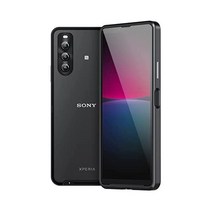 소니 Xperia 10 IV 용 케이스 Guizzcg 반 클리어 스마트 폰 하드 아크릴 매트 느낌 SO-52C | SOG07 커버 알루미늄 범퍼 