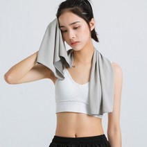 빠른냉각 쿨링 WATER 타올 극세사 땀타올 아이스 헬스 스포츠 수건 쿨타올, 아쿠아블루 80x30cm