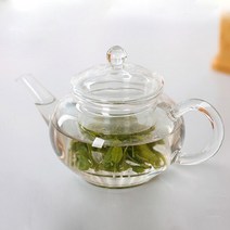 유리주전자투명 주전자 내열성 유리 중국 Infuser 커피 꽃 차 잎 초본 냄비 240 ml 내구성 선물, 한개옵션0, 한개옵션0