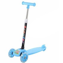전동킥보드 전기 스쿠터 3-8 세 어린이를위한 3 륜 킥 foldable scooter, 파란색, 협력사