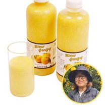 순수마켓 유자원액 100% 고흥 유자 액기스 / 900ml x 2병