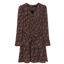 로야크 꽃무늬 브이넥 러블리 미니 원피스