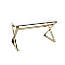 주피터디자인 엑스테이블 골드테이블 골드식탁 골드인테리어, 4인(1330), 블랙